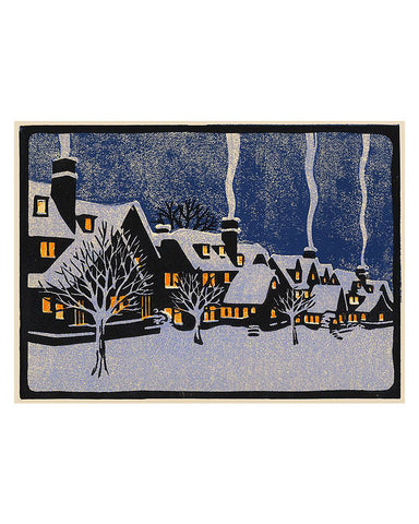 Laura Wilder Winter in Montreal Limited Edition Matted Framed Giclée Print - Image only