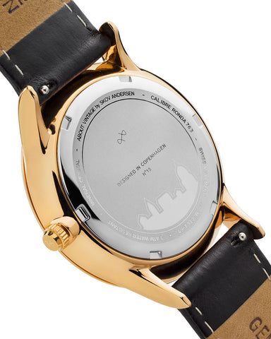 About Vintage 1969 Vintage Gold / White Watch Back