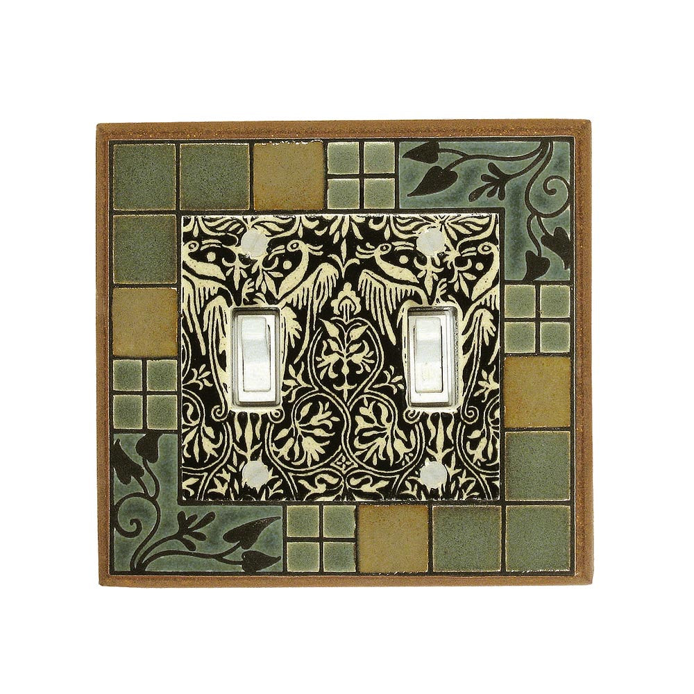 Tile Switch Arts & Crafts Ceramic Tile Switch Plate | ArchitectGiftsPlus