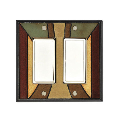 Craftsman Ceramic Tile Switchplate Double Rocker