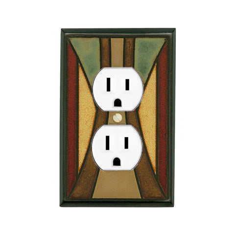 Craftsman Ceramic Tile Switchplate Single Outlet