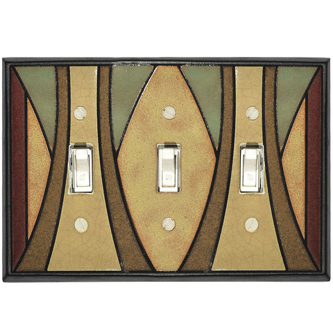 Craftsman Ceramic Tile Switchplate Triple Toggle