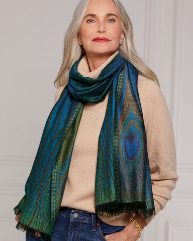 Louis C. Tiffany Peacock Feather Shawl