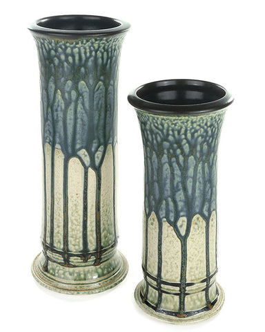 Stofan Pottery Ceramic Delk Vase - Blue Large & Medium